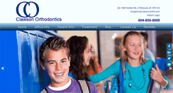 Desktop Screenshot of clawsonortho.com