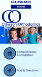 Mobile Screenshot of clawsonortho.com